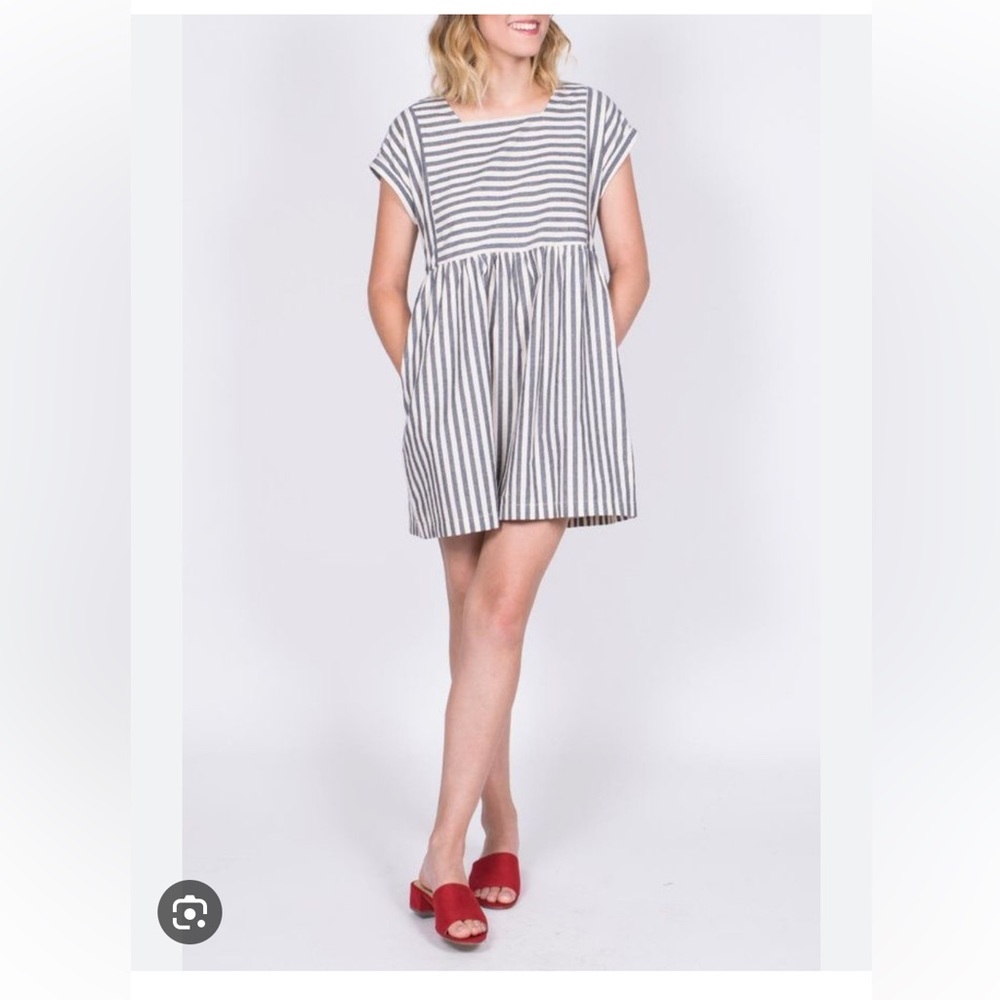 Listicle striped baby doll dress size medium